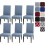 Dining Room Chair Covers Light Blue Stretchy Washable Set 1