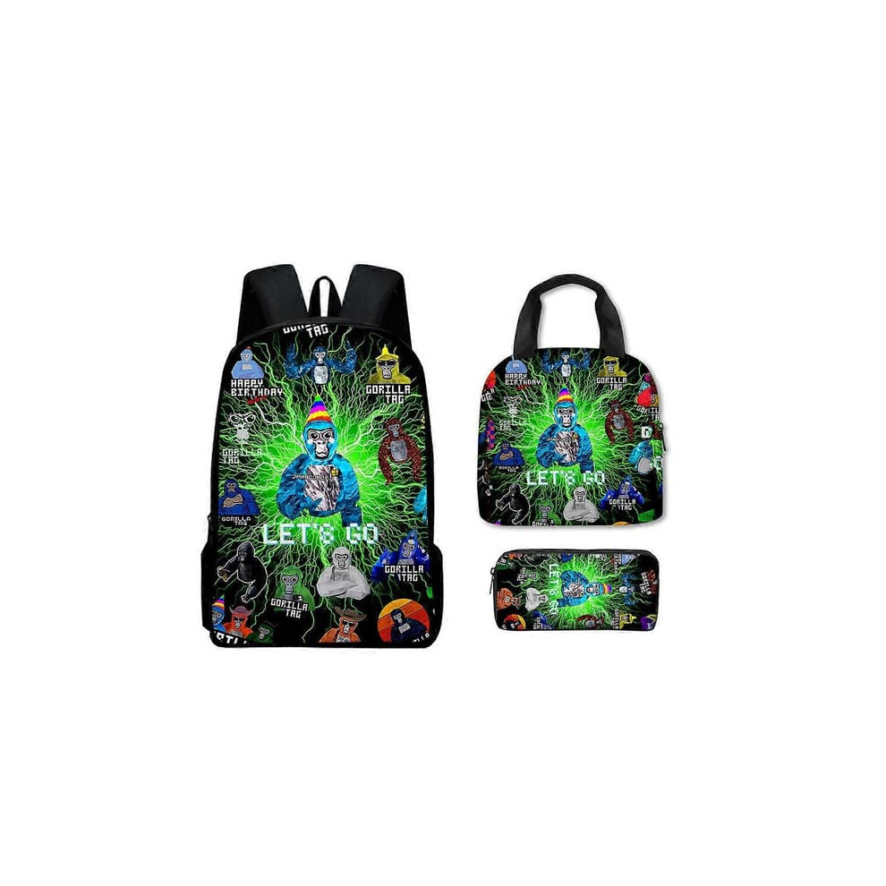 Gorilla Tag backpack set for children 3 pcs