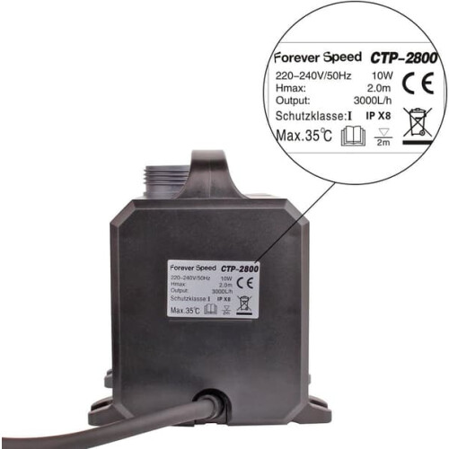 Eco Pond Pump for Koi and Stream 3000 L/H 1