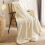 Fleece Blanket Soft White 200x230cm Microfiber Throw 1