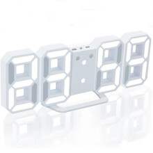 Digital Alarm Clock White 1 Piece
