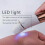 Electric foot file rechargeable black with accessories 4
