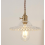 Luminária de teto vintage industrial E27 com cúpula de vidro retrô (transparente) 1