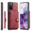 Samsung Galaxy S20 FE case with card slot red 1