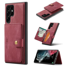 Samsung Galaxy S22 Ultra case with card holder red