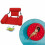 Floating Pool Chair Inflatable Water Lounge Red 1