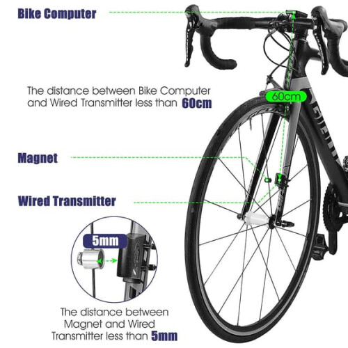 Waterproof Wired Bicycle Computer LCD Speedometer Odometer 1