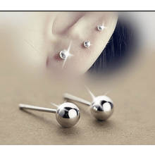 Ball Earrings Surgical Steel 2mm