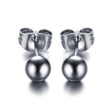 Ball Earrings Surgical Steel 4mm