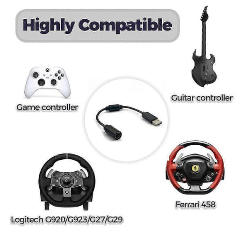 USB breakaway cable for Logitech racing wheels 2