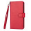 Smooth 9-Card Wallet Case for Samsung Galaxy S22 Plus Red 1
