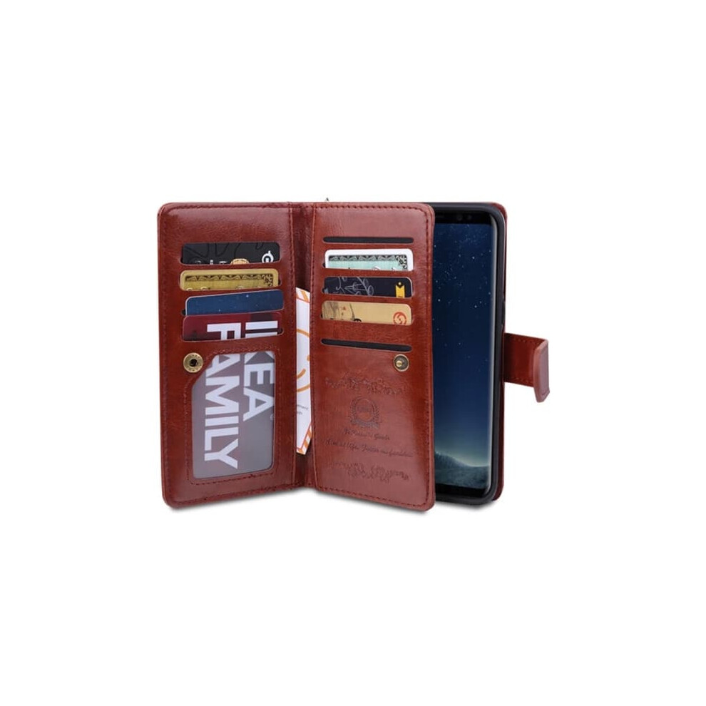 Royben Wallet Case For Samsung Galaxy S8+ With 9 Card Slots 962029695981