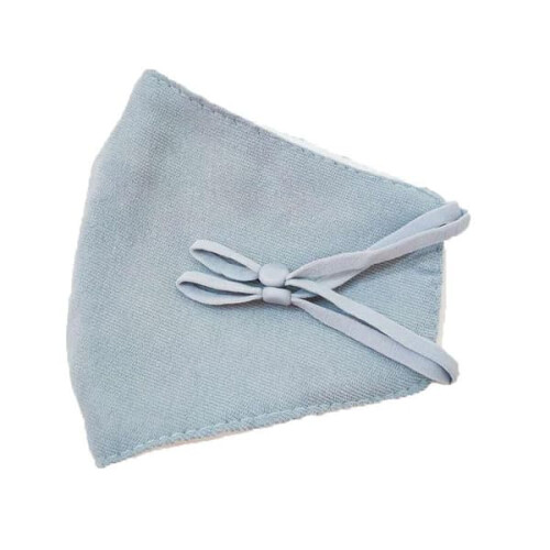 Cotton Face Mask 5-Layer Washable Light Blue One Size