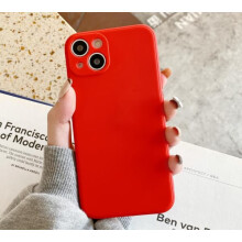 Silicone iPhone 13 case red one size