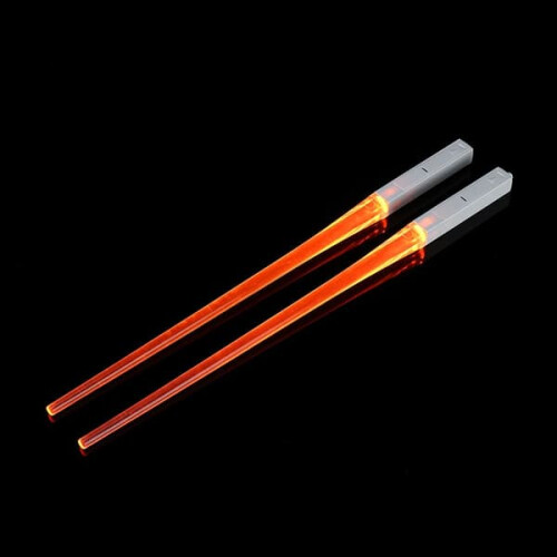 Glowing chopsticks orange light stick 1 pair