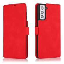 Common Sense Wallet Case for Samsung Galaxy S21 Red
