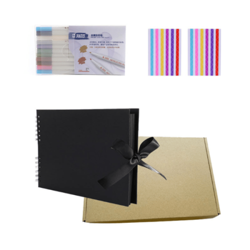 Scrapbook Black Kraft Paper 80 Pages 1
