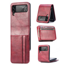 Samsung Galaxy Z Flip 4 case with card slot red