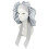 Silk Bonnet for Curly Hair Sleep Comfort Silver 1