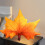 Leaf-Shaped 3D Throw Pillow 50x40cm Double-Sided Plush 5
