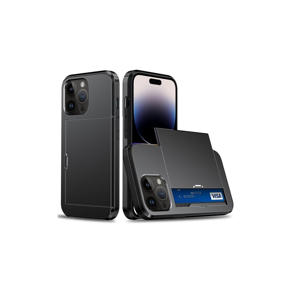 Iphone 14 Pro Max Case With Card Holder Black 962029358947