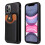 Compatível com iPhone 12 Pro - Capa com porta-cartões preta 1