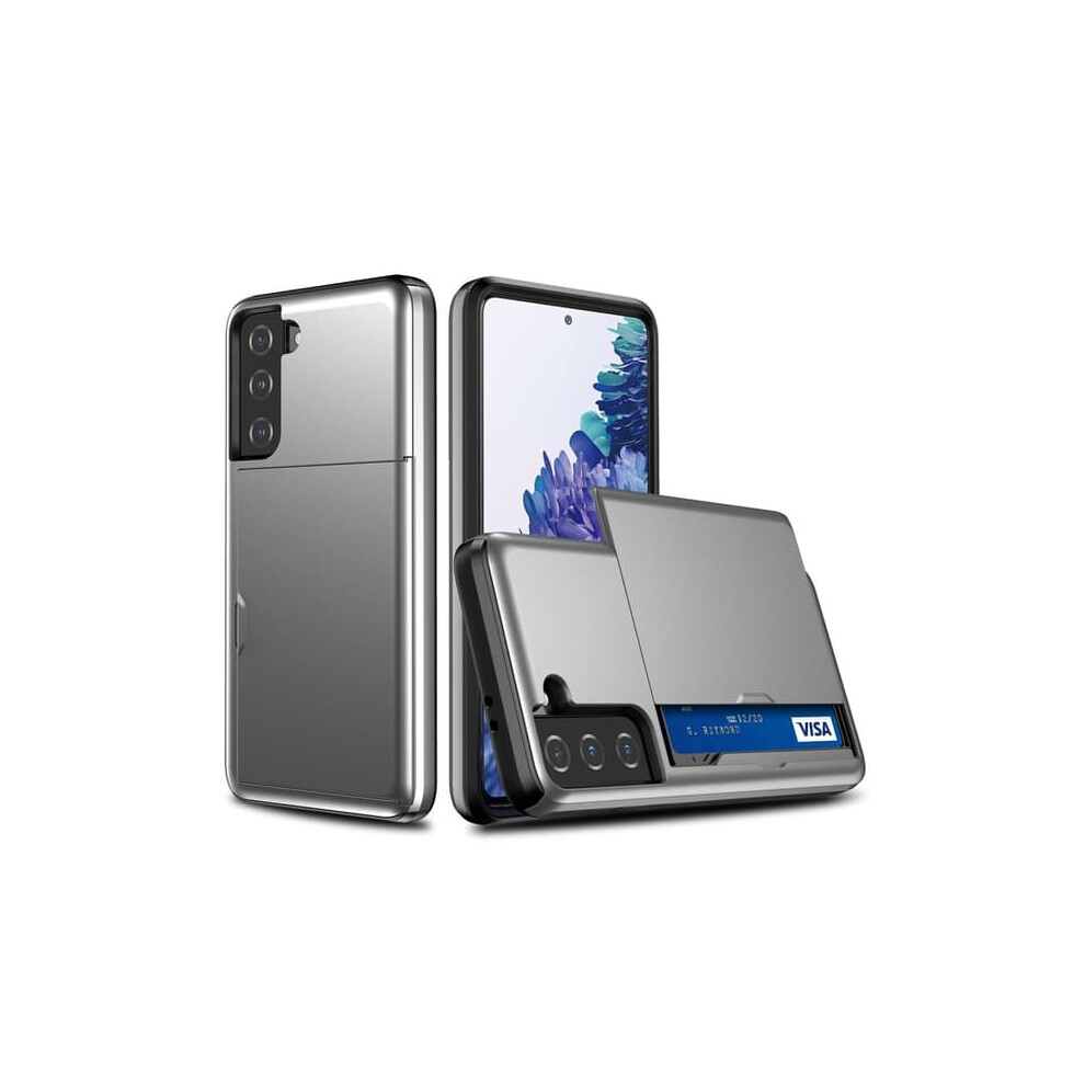 Samsung Galaxy S21 Hybrid Case With Card Slot Gray 962125884388