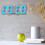 3D LED digital wall clock blue luminous night mode 5
