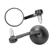 Espelho de Extremidade Do Guidão de Motocicleta de 22mm em Liga de Alumínio Espelho Traseiro Universal 7/8'' Acessórios para Guidão Oco