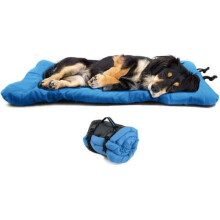 Dog Bed Blue Waterproof Foldable 90x60cm