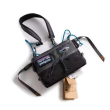 Men's Crossbody Chest Bag Waterproof Black 1pc