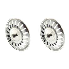 2X Sink Strainer Drain Plug for Basin Stainless Steel Sink Waste Plug Filter Anti-Clogging Floor Drain Drain Filter