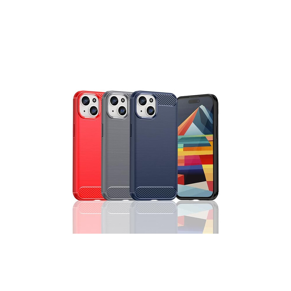 Skalo Iphone 15 Armor Case Carbon Fiber Shockproof Tpu 962029707745