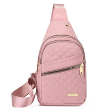 Women's sling backpack pink casual chest bag small