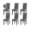 Stretch Chair Covers Grey 6-pack 1