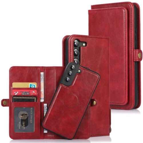 Samsung Galaxy S23 FE rugged 2-in-1 wallet case red