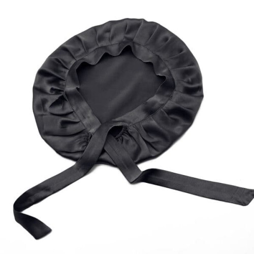 Silk Sleep Cap Black One Size