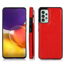 Samsung Galaxy A33 5G red protective case with card slot