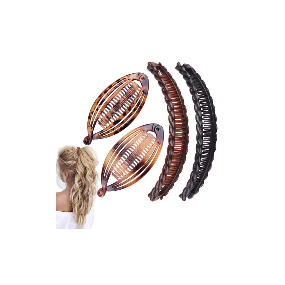 Banana Clips Vintage Clincher Combs For Thick Curly Hair 4 962029360988