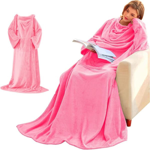 Pink Sleeve Blanket One Piece