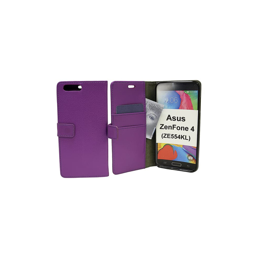 Stand Case Wallet For Asus Zenfone 4 Ze554kl Purple 962029701231
