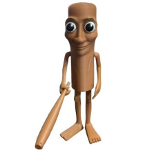 3D-gedruckte Tung Tung Tung Sahur Schreibtischfigur – Brainrot Meme
