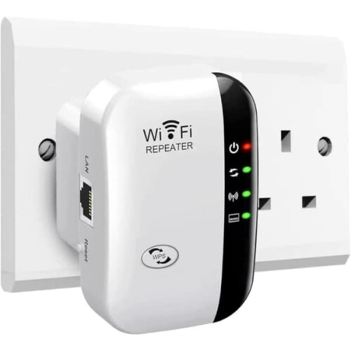 WiFi extender white 3000 sq m coverage 45 devices