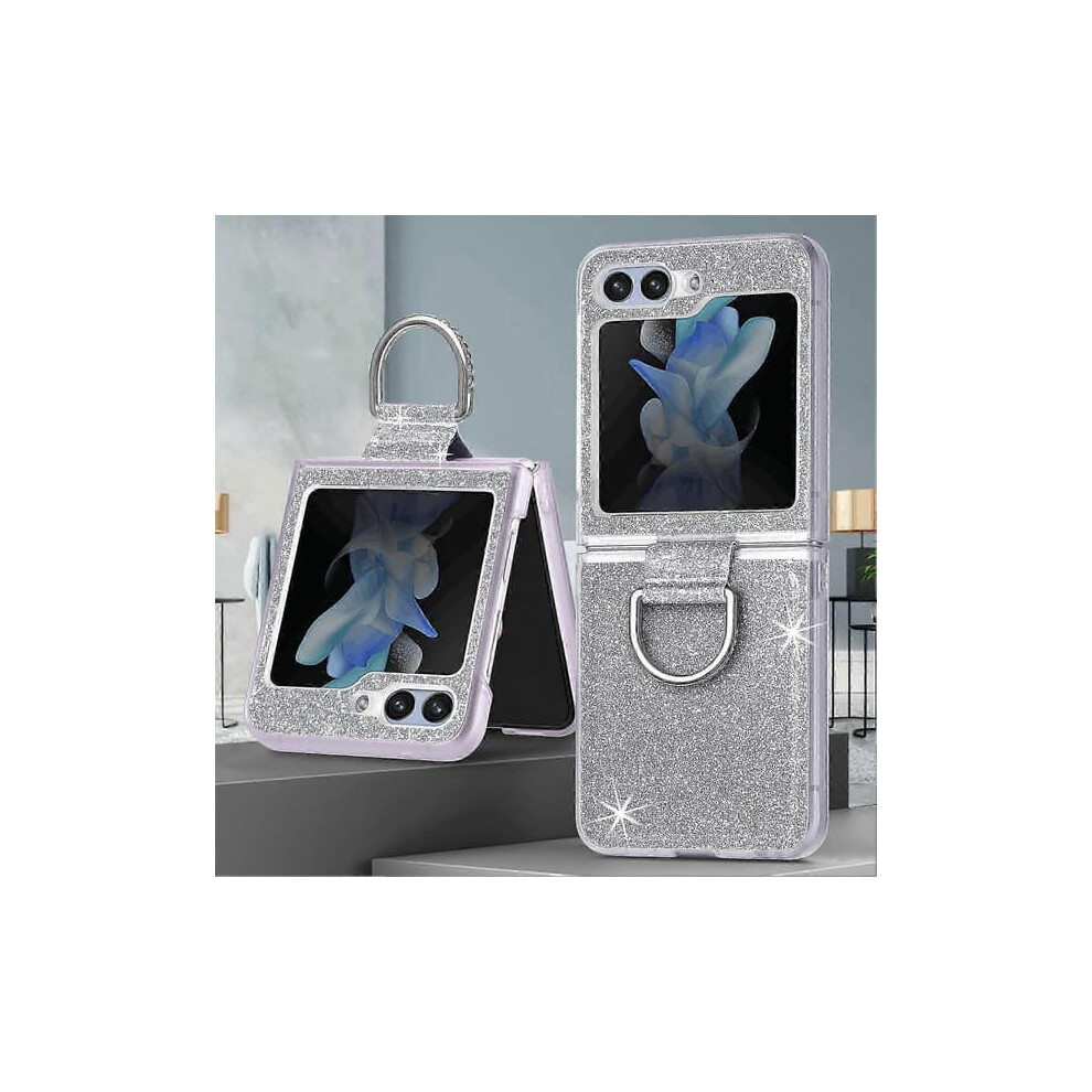Samsung Galaxy Z Flip 6 Glitter Case Slim Shockproof Silver 962029370673