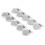 Metal Heart-Shaped Pacifier Holder Clips 10 pcs 1