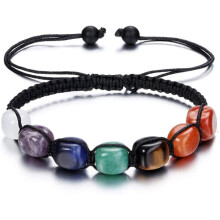 Chakras Reiki Healing Crystal Stretch Bracelet Natural Stone