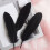 Goose feathers white black set 100 pcs 1