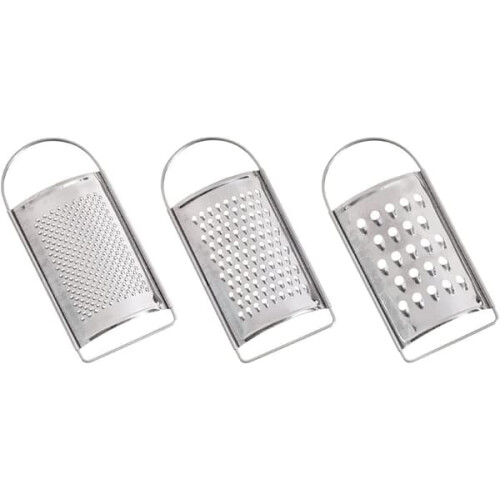Stainless Steel Mini Cheese Grater 3-Pack