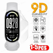 1-5 phíosa Scannán Hidrogel atá Comhoiriúnach le Xiaomi Mi Band10, 9, 8, 7, 6, 5 – Cosantóir Scáileáin Bog, Gan Gloine, 2 phíosa do Mi