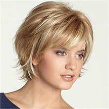 Women's short microwave hair clip with bangs